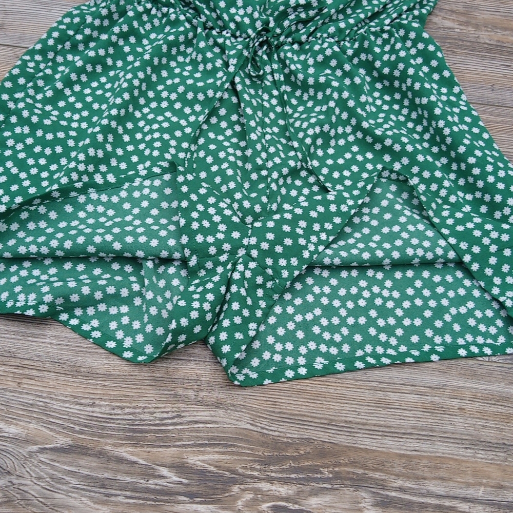 Strapless Flower Pattern Lightweight Romper Jumpe… - image 7